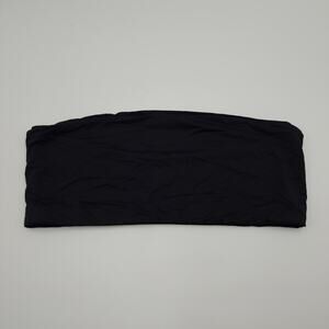 Good American Better Band Strapless Swim Top in Black Size 3X